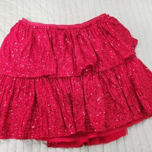 Cat & Jack Sparkling Red Mini Skirt